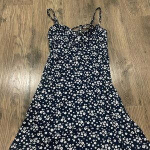 Hollister Navy Floral Dress